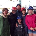 Carey Ennis with family on a house swap holiday in Rotorua