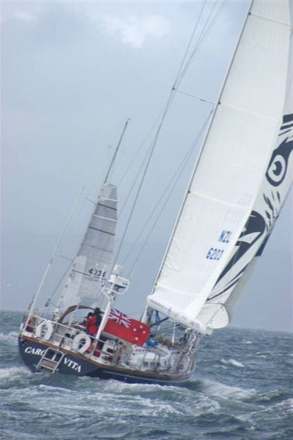 Jo Ivory and Steff Wanders in 2011 North Island Yacht Race in the boat Flying Moa Jo Ivory and Steff Wanders in 2011 North Island Yacht Race in the boat Flying Moa