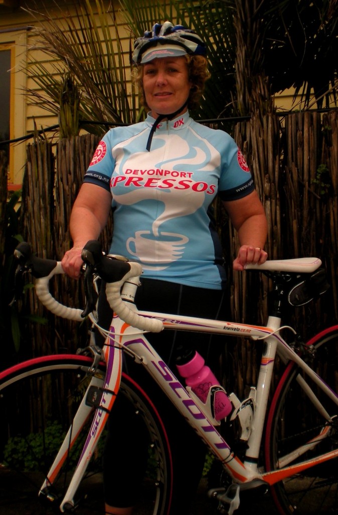 Andrea Gilkinson from Devonport cycling group, Xpressos hopes to lead a group of beginner cyclists over the bridge.