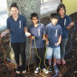 Whitiora Primary School pupils (from left) Johlene Waiti, Ammol Sagar, Mark Eludo and Sia Laulaupeaalu will attend the skipping workshop