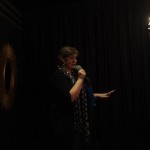 Kashka Tunstall performing at the first poetry slam