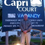 Cause for concern - Best Western Capri Court manager Glenn Brooks says the break-ins have been unnerving.
