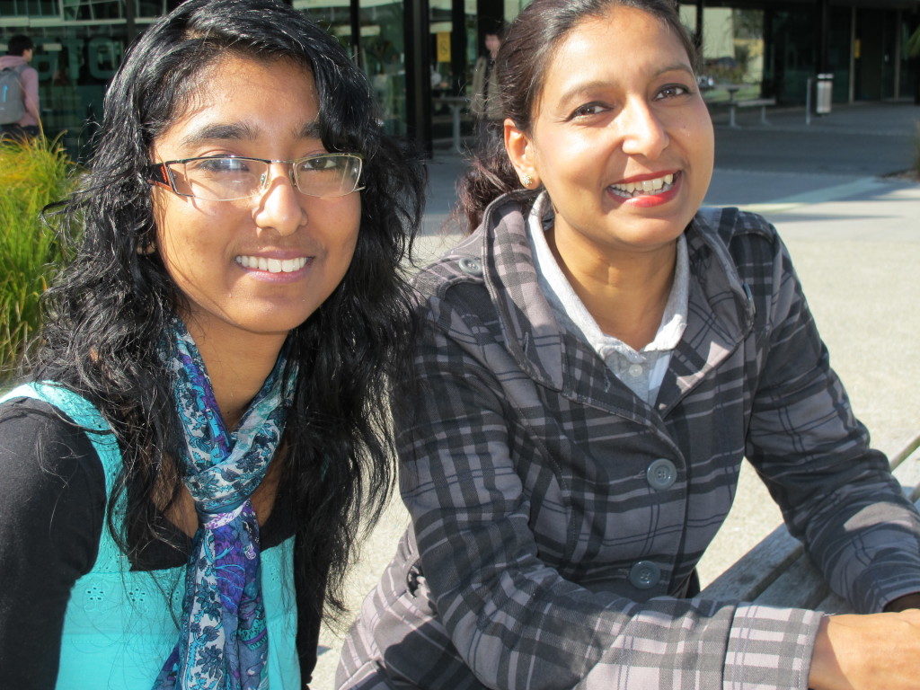 Taking the pulse: Shastika, 18 and mum Renuka are now in their third year of study