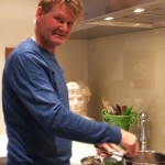In his element: Cooking tutor Stan Grime likes to experiment with ingredients.