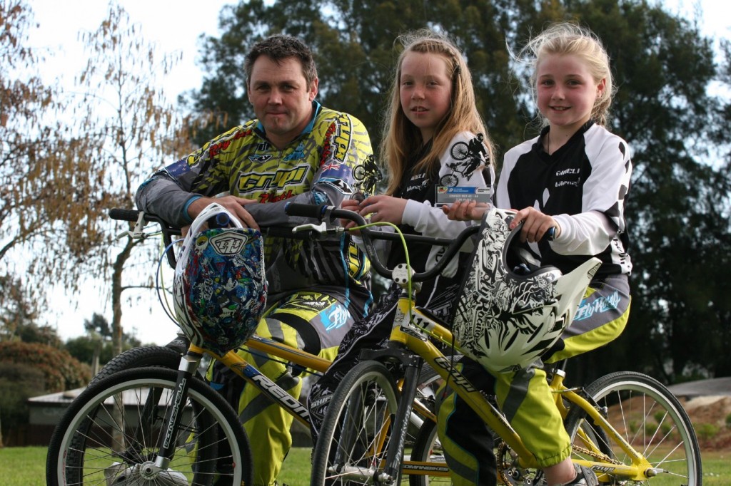 HOT WHEELS: Hamilton BMX riders  Paul Lutterull, Kaly Harcourt and Baylee Lutterull were successful at the world championships in Copenhagen