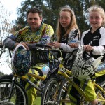 HOT WHEELS: Hamilton BMX riders Paul Lutterull, Kaly Harcourt and Baylee Lutterull were successful at the world championships in Copenhagen