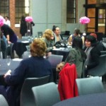 About 25 students attended the first women-only Schmooze to discuss career paths recently