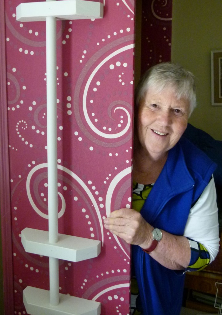Bargain hunter: Katie Williams decorated her coffin for $20. Bargain hunter: Katie Williams decorated her coffin for $20.
