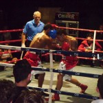 Rolling with the punches: Saili Tofilau (left) takes on Cairo George (right) Photo: Kerri Thomassen