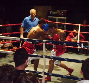 Rolling with the punches: Saili Tofilau (left) takes on Cairo George (right) Photo: Kerri Thomassen