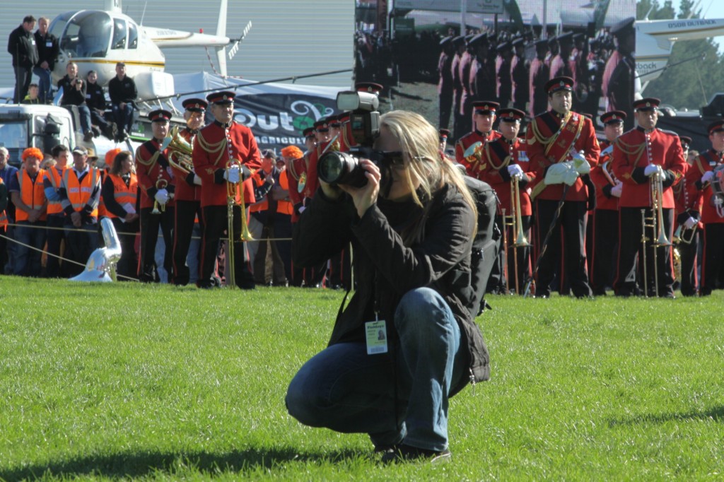 In the thick of it: Photographs are a major element in any news reporting.