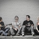 Good to be back: From left, Mark Hitchcock, Steve Hitchcock, Andrew Coogan and Romy Bylin are looking forward to their homecoming tour.