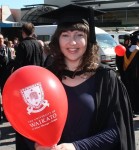 Natalia Sutherland at Waikato University graduation.