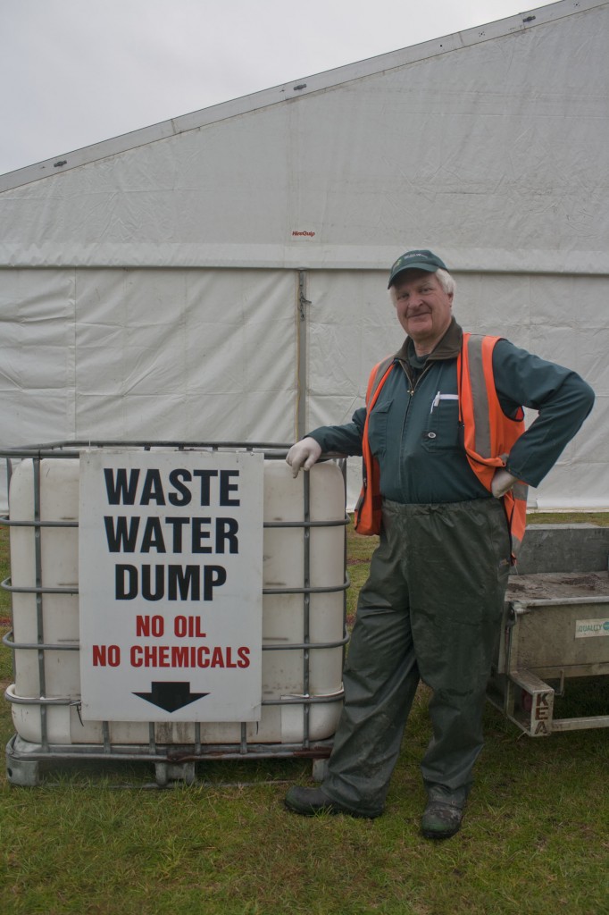 PHOTO: Alan Sharp on site at the Fieldays. Photo by Anita Pearson