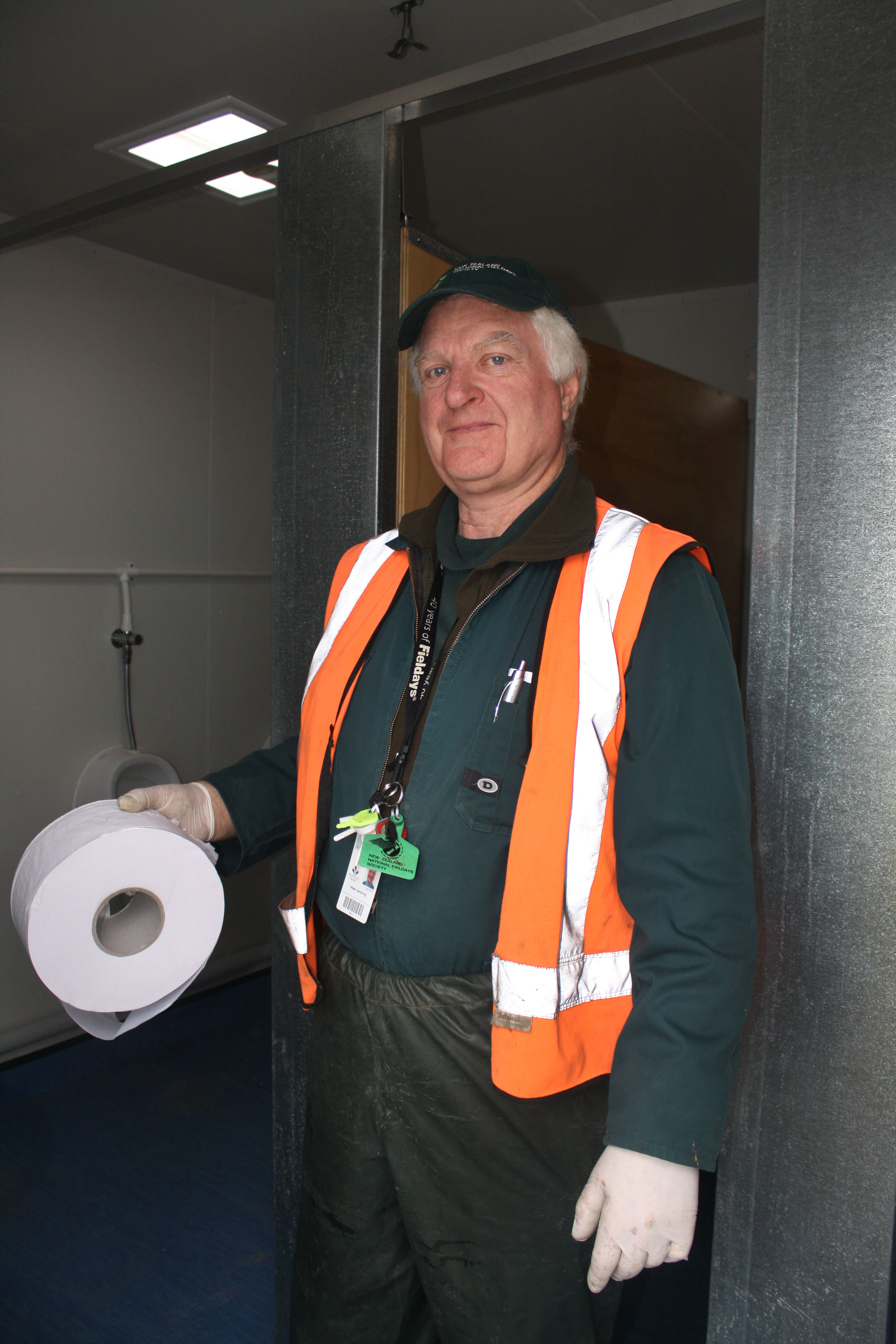 PHOTO: Alan Sharp on site at the Fieldays. Photo by Anita Pearson