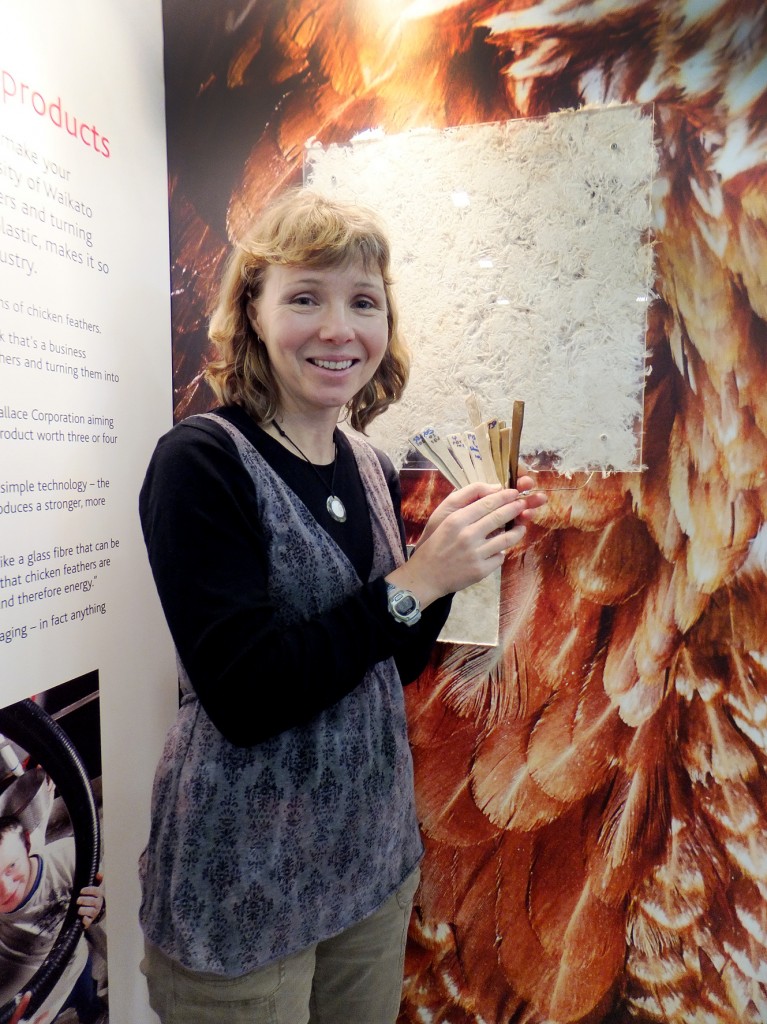 Caption: Associate Professor Kim Pickering at the Waikato University Fieldays stand. Photo: Mackenzie McCarthy