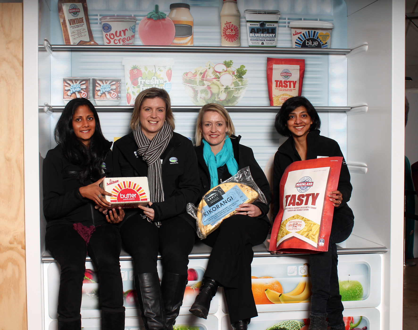 The Fonterra team; Trusha Patel, Rachel Irwin, Caroline Ocego and Joan Ferndandes