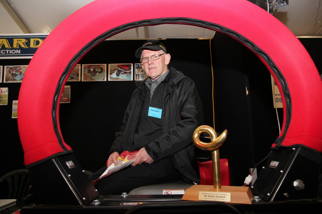 Caption: Dargaville's Ag-tech Industries owner Vernon Suckling wins the Golden Standard Award at the Fieldays Innovation Competiton.Photo: Tracey Smith