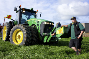 A MAN AND HIS TRACTOR: Tractor pull competitor, Jakes Steyn and his John Deere 8530 