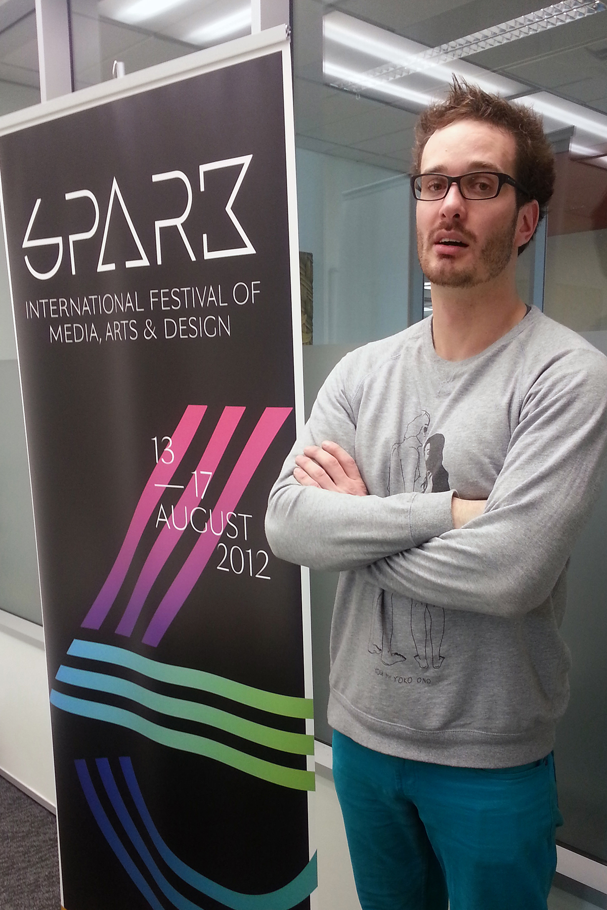 David Farrier at Spark talk at Wintec today