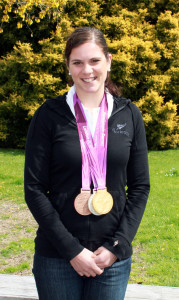 Phillipa with her three medals
