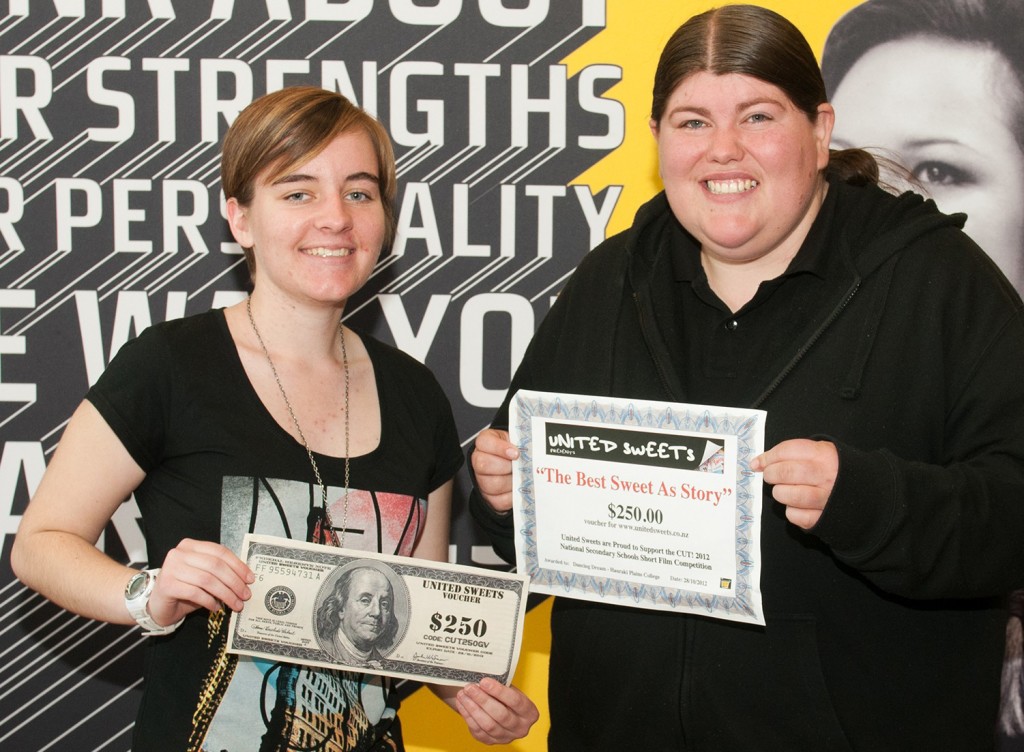 Ruth Germon with her $250 sweets voucher - Photos by Anne Challinor