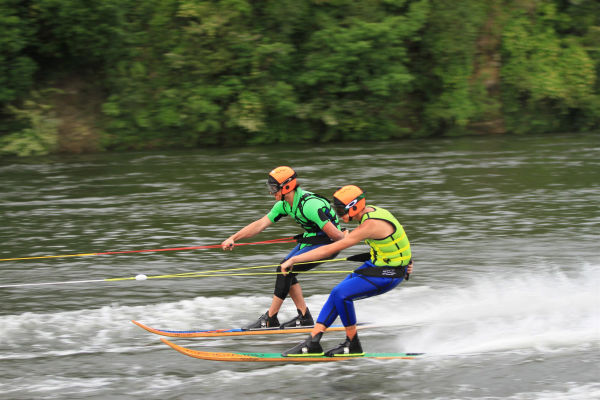 Water skiers competing in last year's event.