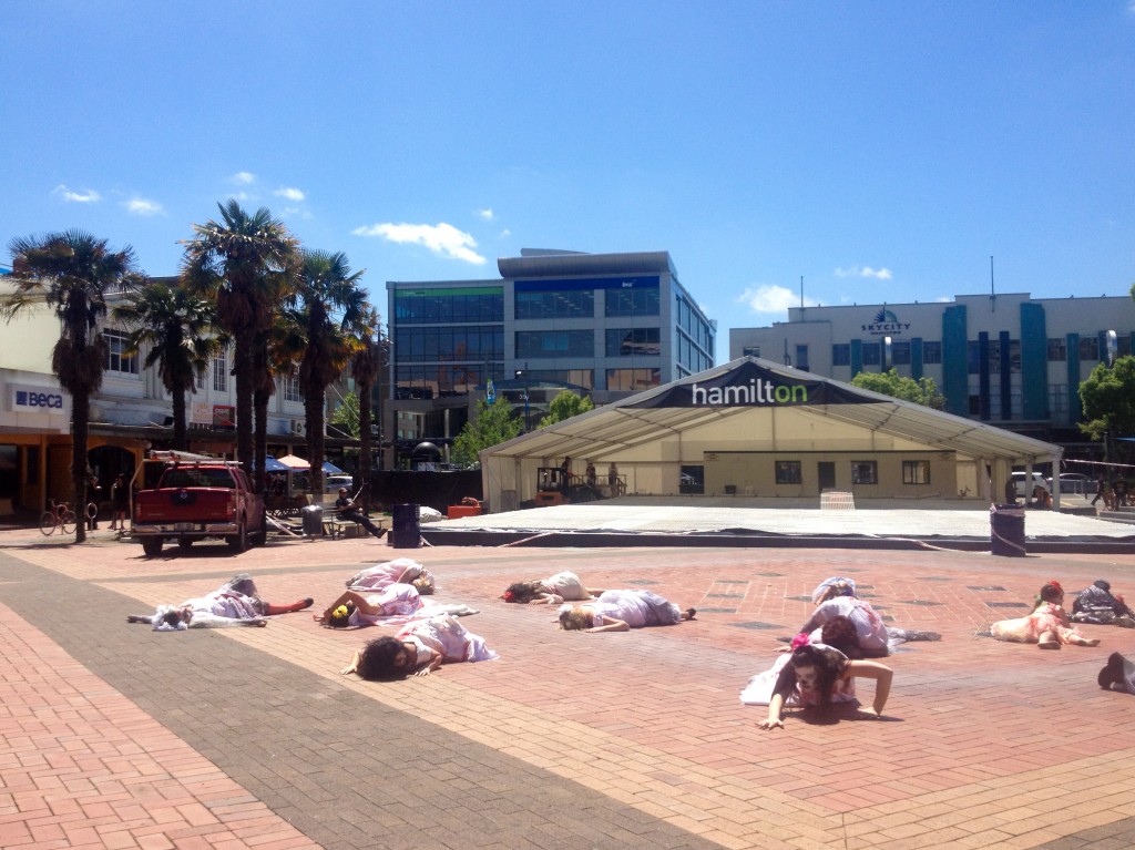 Zombie Brides descend on Garden Place Photo:Shannon Rolfe