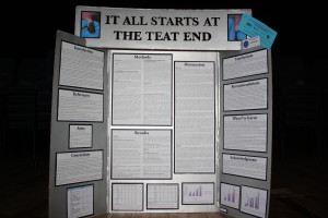 BEST IN FAIR: Nicolette's winning science fair. Photo: Daniel Whitfield