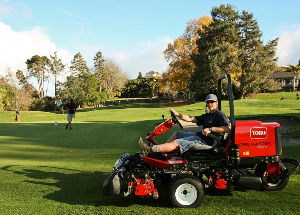 David works at the St Andrews golf club as a greenkeeper.Photo by Martina Duncan