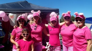 <b>PINK MAYHEM:</b> Team Pink Panthers from Matamata ready to run. Photo by: Candice Jones