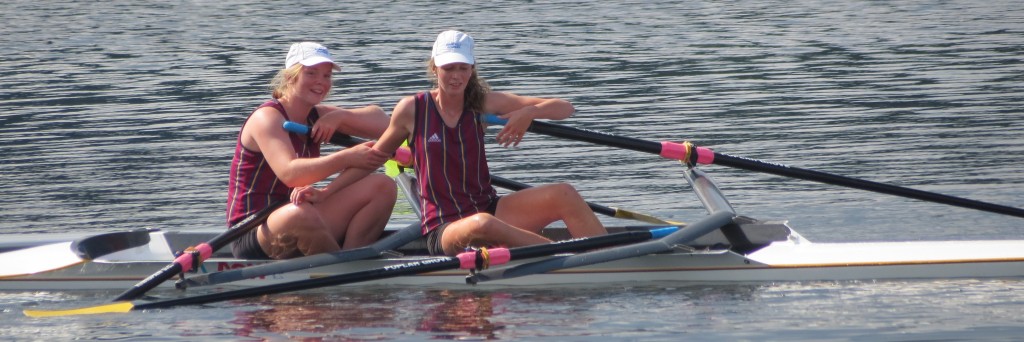 PAIR OF GOLD: Kate Shaw (left) and Libby Davenport take home two gold medals from maadi 2013