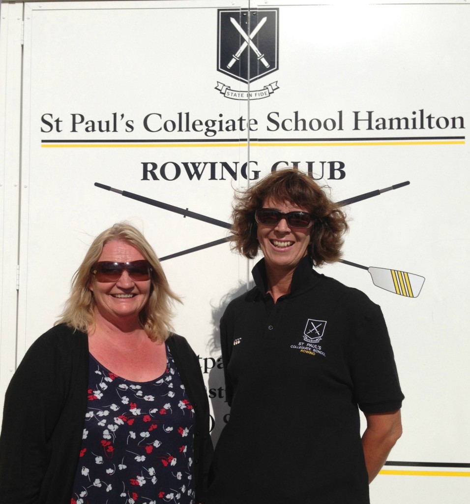 COMMITTED PARENTS: Julie Goodwin and Sarah Schicker are two of the parents behind the St Pauls Collegiate rowing club