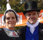 Dutch delight: Among the Dutch community members in traditional dress were Toon Van Rijen, Sophia Van Den Boogaard, Thomas Beuker and Sophia Beuker.