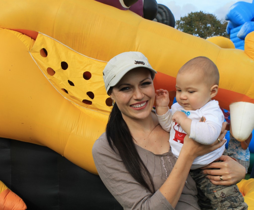 BLOWN-UP FUN: Meshweyla Macdonald and Veyron Macdonald enjoying Inflatables in the park. PHOTO: Kelsey Wilkie