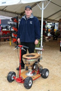 MOVING LOO: Adam Pendred loves his sportaloo and the reactions he gets from it. Photo: Grace Hodge