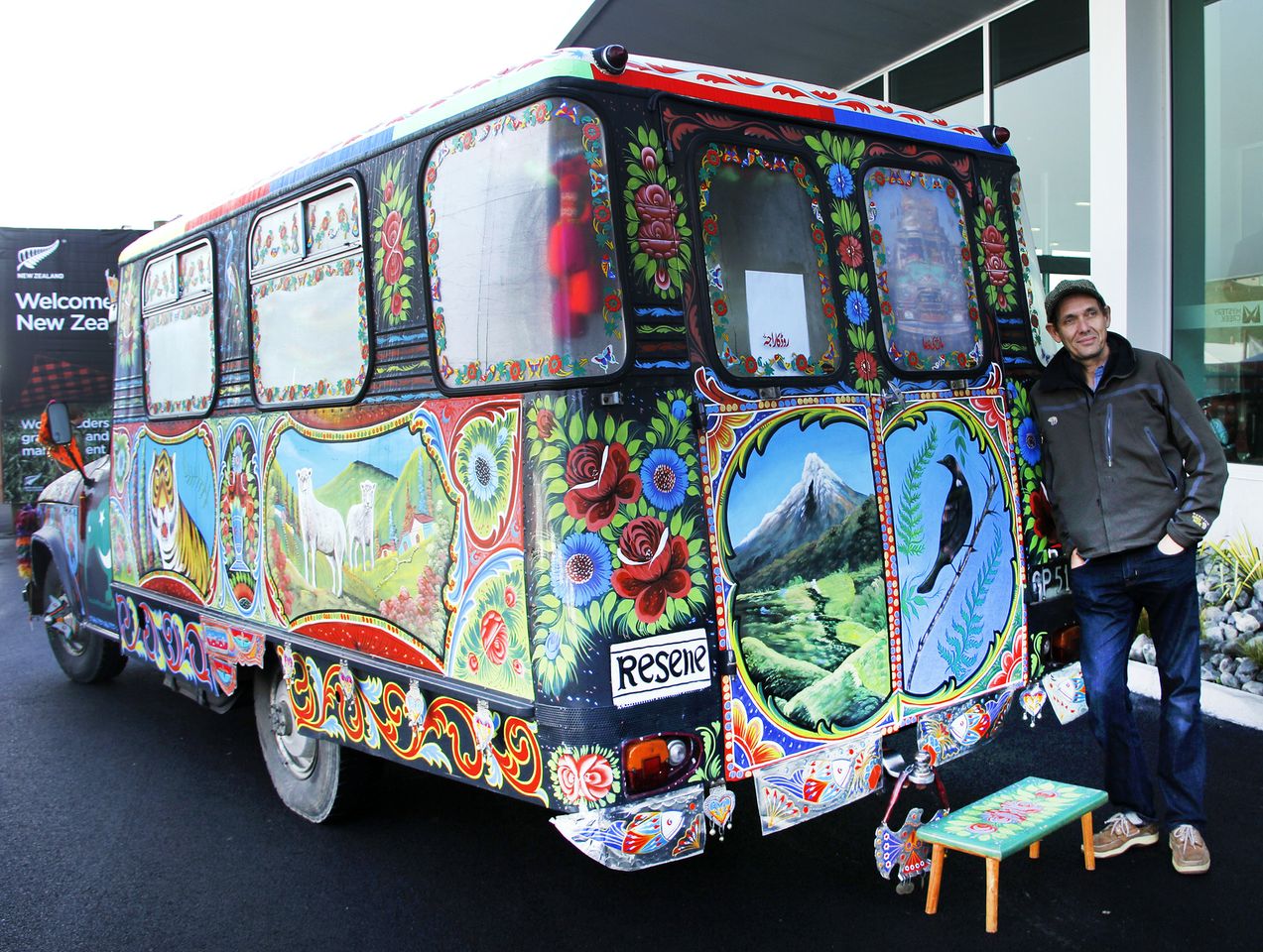 Peter Grant educates Fielday goers with the culturally rich van. PHOTO: Lauren Bovaird