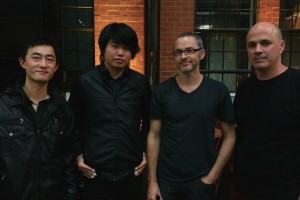 From left: Xiang Li, Xi Tao Chen, Jason Long, Kent Macpherson. Photo by Taylor Sincock.