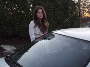 Not impressed: Leah Carroll received a $200 fine while parked in the CBD. Photo: Isabella Stern