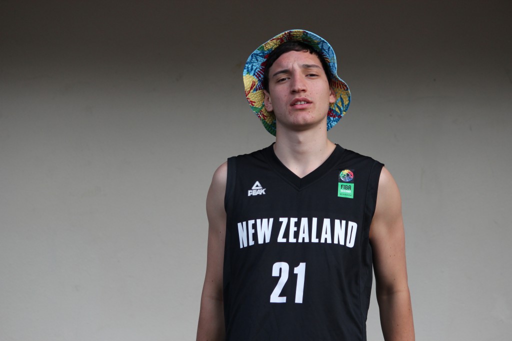 Never short of NZ pride or swagger, Jayden Bezzant poses for a photo shoot. 