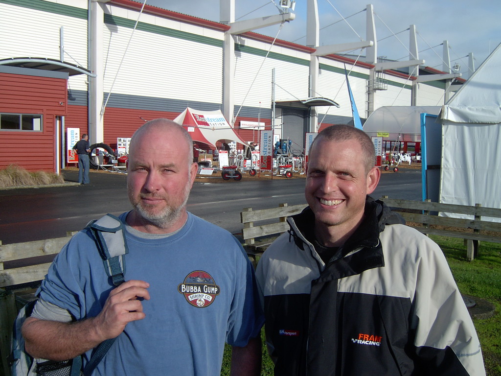 The brothers Flegg looking for a shed at Fieldays 2014. Photo: Bronwyn Llewellyn