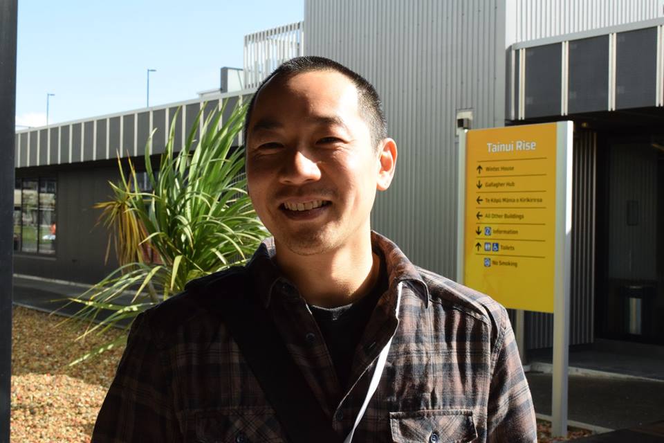 Dharma Punks comic creator, Ant Sang speaks at Wintec’s Spark festival about his success in crowd-funding.
