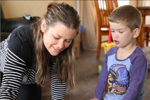 QUALITY TIME: Jennifer Corbin with 4-year-old Finn Photo: Nancy EL-Gamel 