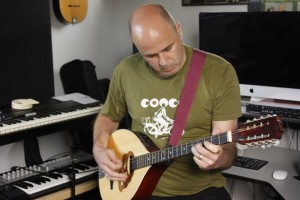 TALENT: Kent MacPherson playing one of his many instruments