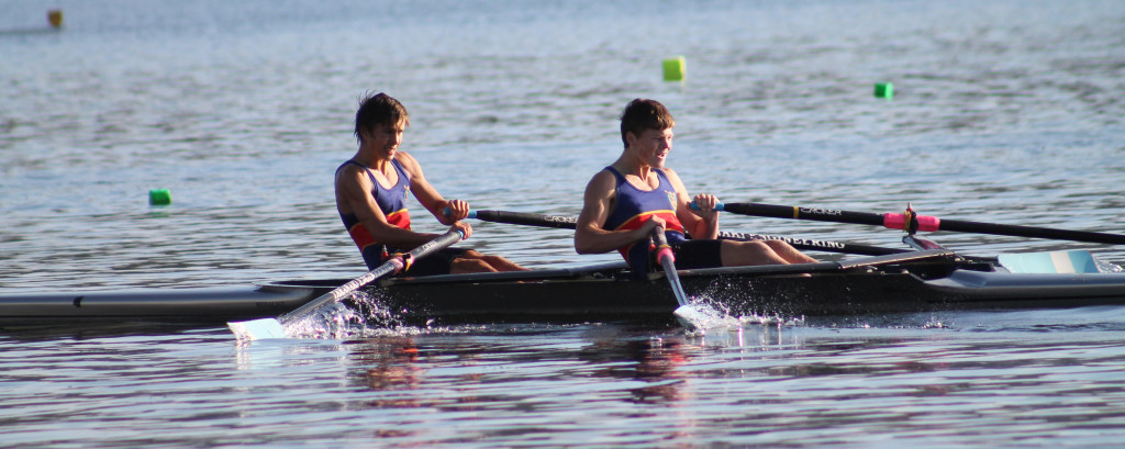 MAKE OAR BREAK: Francis Douglas Memorial College rowers hard at work. Photo: Supplied