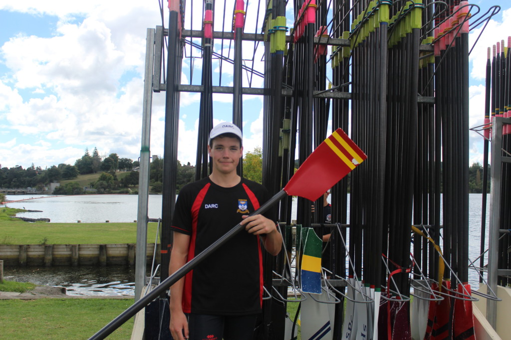 Robert Allen from Dunstan High School after one of his U16 single scull races at this years Maadi.  Photo by: Emmeline Sunnex