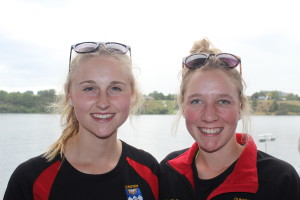 From left Dunstan Highschool team members Sydney Cook and Macaela Turfus. Photo by: Emmeline Sunnex