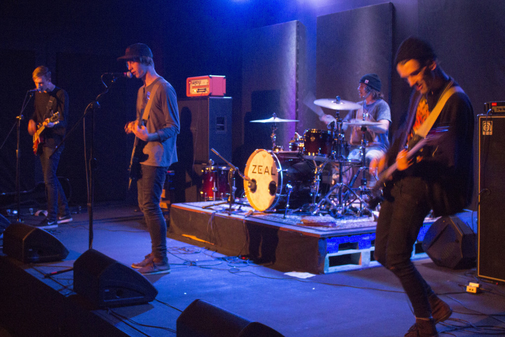 BRAVE FACES: Auckland band Braves closed out the night. Photo: Christopher Reive