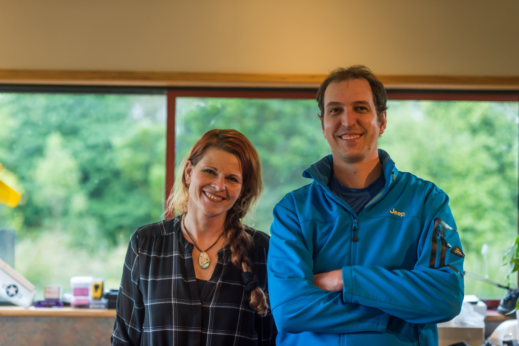 Co-director and co-founder Linda Bulk with technical consultant and project manager Coenraad Brand. Photo: Angus Templeton