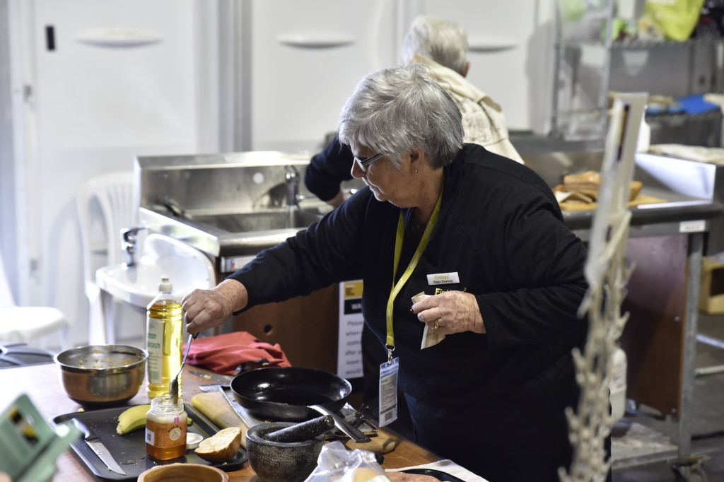 Volunteer like Olwyn Downing make sure the event runs smoothly. Photo: Angus Templeton